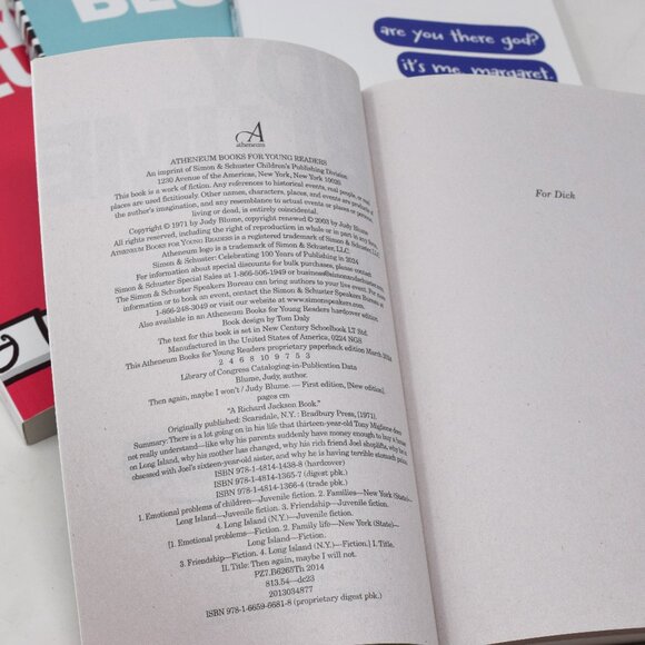 Judy Blume Blubber Deenie Are You There God Then Again 4 Paperbacks New Lot Set - Picture 11 of 11